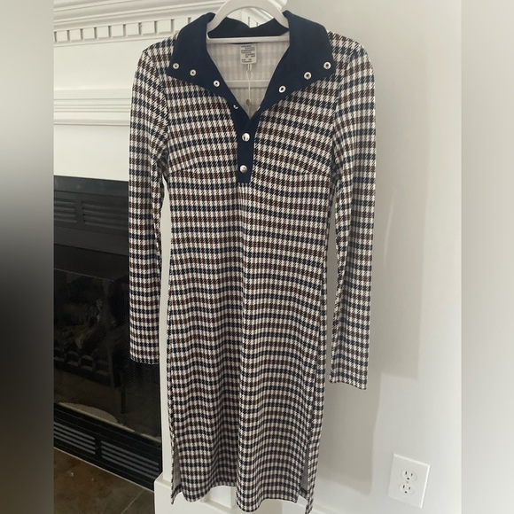BAUM UND PFERDGARTEN
Houndstooth Print Knee-Length Dress - Picture 7 of 12